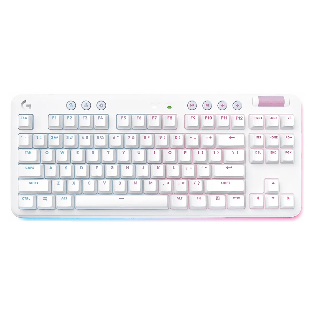 TECLADO LOGITECH G715 AURORA GAMING TACTILE WIRELESS LIGHTSPEED RGB LED TYPE-C WHITE