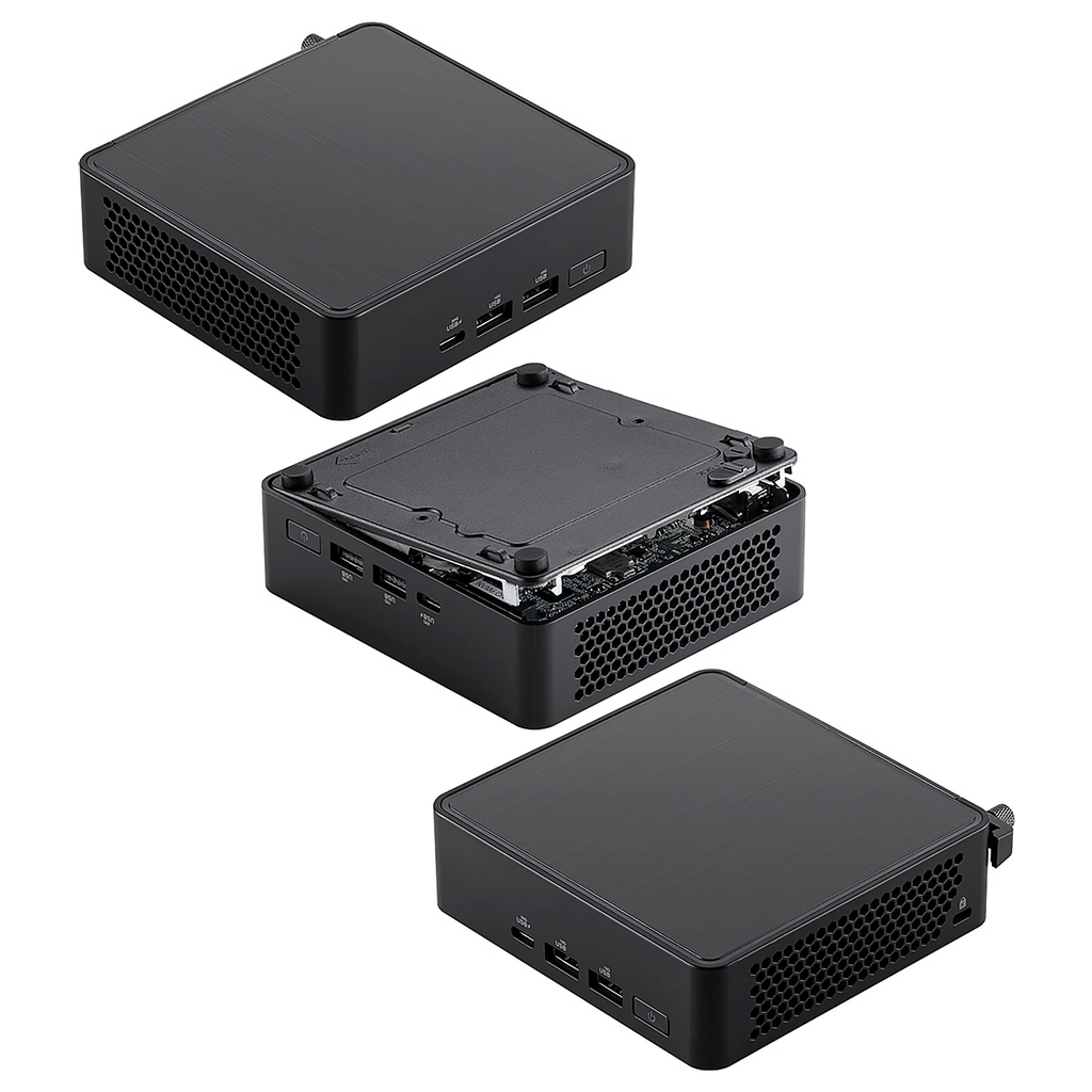 NUC 14 Pro ASUS 14va. INTEL Core Ultra 7 155H DDR5-96GB M.2 WIFI BT HDMI USB3.2 LAN-2.5G BLACK