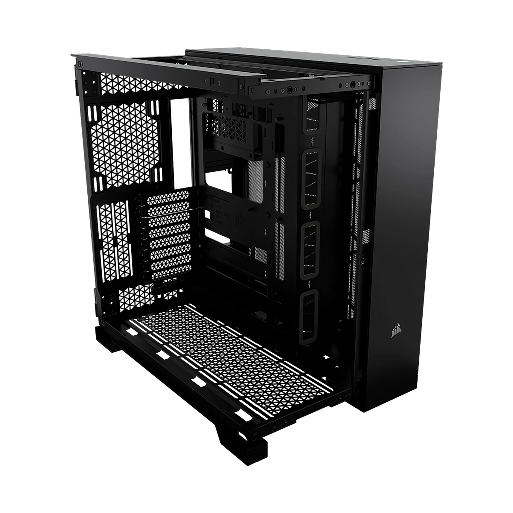 CASE CORSAIR ATX 6500X DUAL-CAMERA TEMPERED GLAS 2TYPE-C 5USB3.2 AUDIO MID-TOWER BLACK