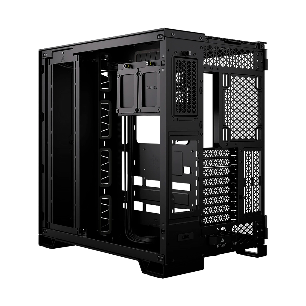 CASE CORSAIR ATX 6500X DUAL-CAMERA TEMPERED GLAS 2TYPE-C 5USB3.2 AUDIO MID-TOWER BLACK