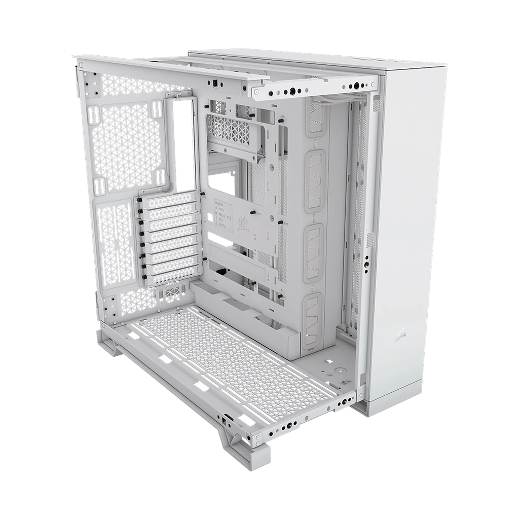 CASE CORSAIR ATX 6500X DUAL-CHAMBER TEMPERED GLAS 2TYPE-C 5USB3.2 AUDIO MID-TOWER WHITE