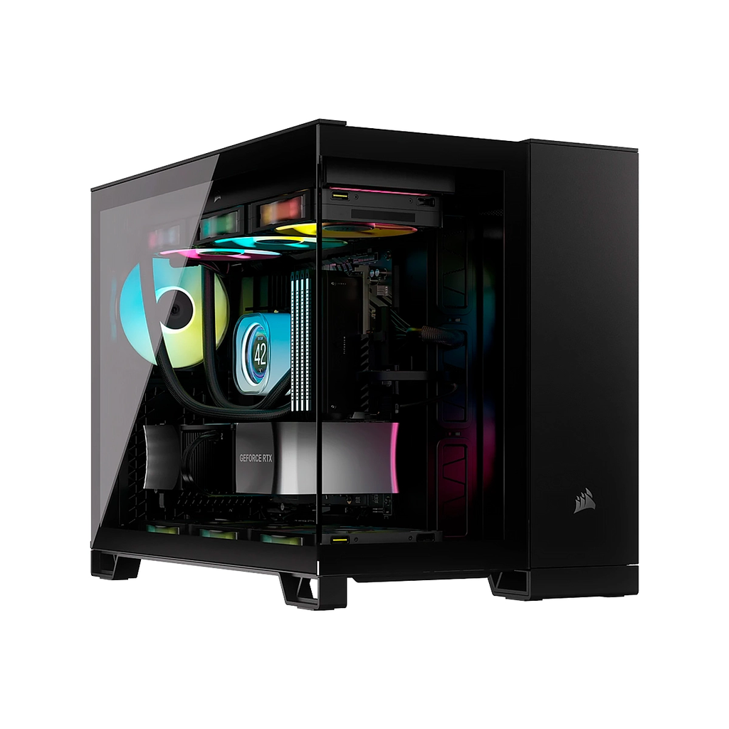 CASE CORSAIR 2500X DUAL-CHAMBER 1USB3.2 2USB-TYPE-C WIN.-TEMP. GLASS mATX mIATX BLACK