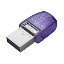 FLASH MEMORY KINGSTON 64GB DATA TRAVELER MICRO-DUO3CG3 TYPE-A - C PURPLE
