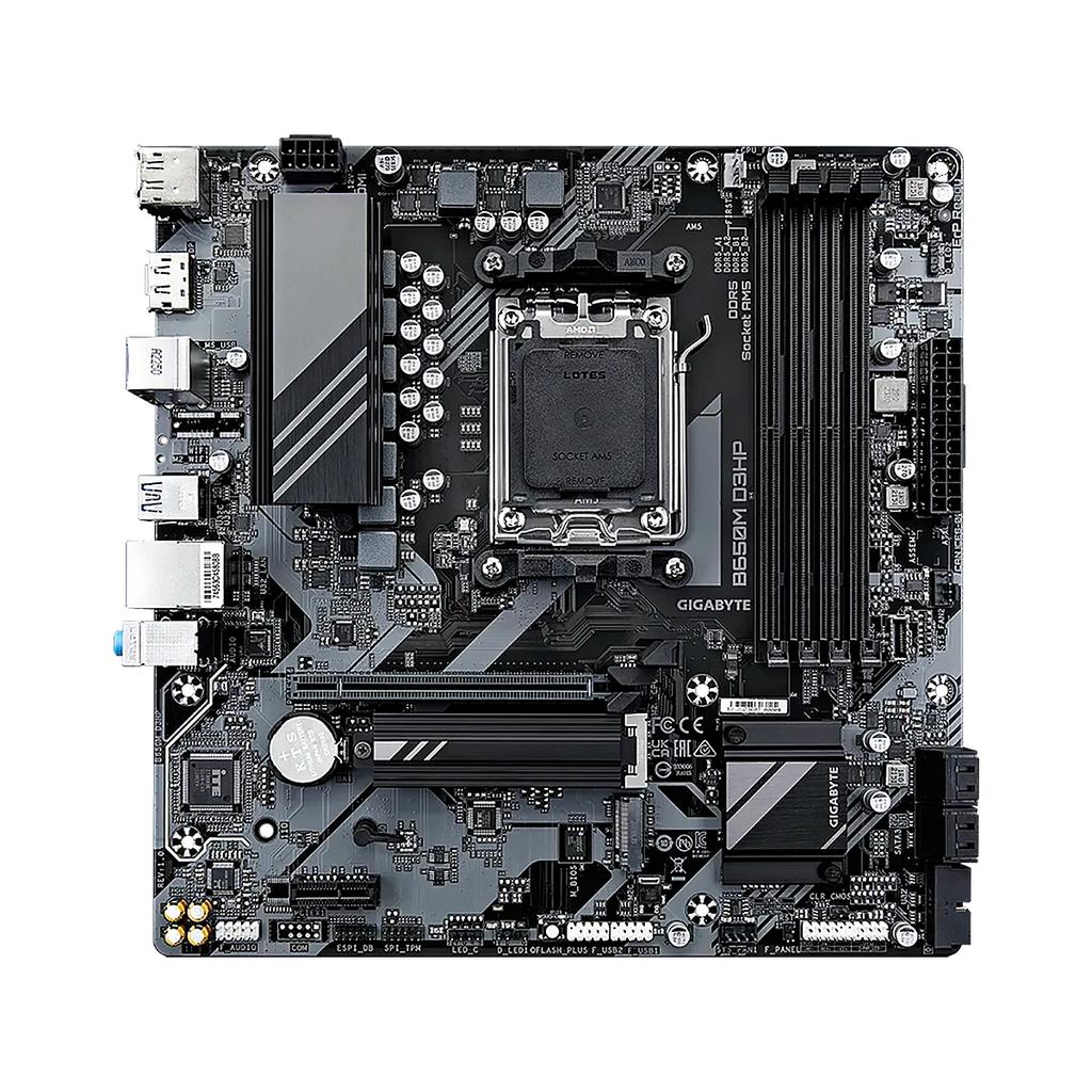 MBO GIGABYTE B650M D3HP AMD AM5 RYZEN 7000 4DDR5 HDMI 2DP PCIE4.0 2M.2 4USB-TYPE-C MATX