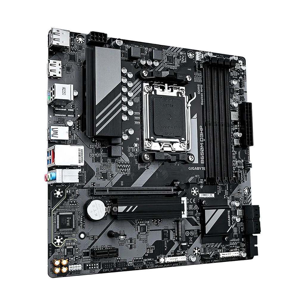 MBO GIGABYTE B650M D3HP AMD AM5 RYZEN 7000 4DDR5 HDMI 2DP PCIE4.0 2M.2 4USB-TYPE-C MATX