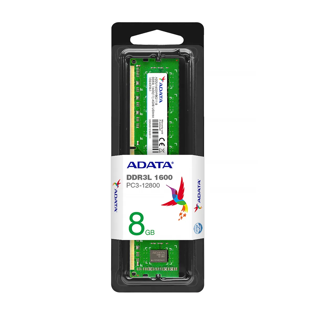 DIMM ADATA 8GB PC-1600 DDR3L LOW VOLTAGE