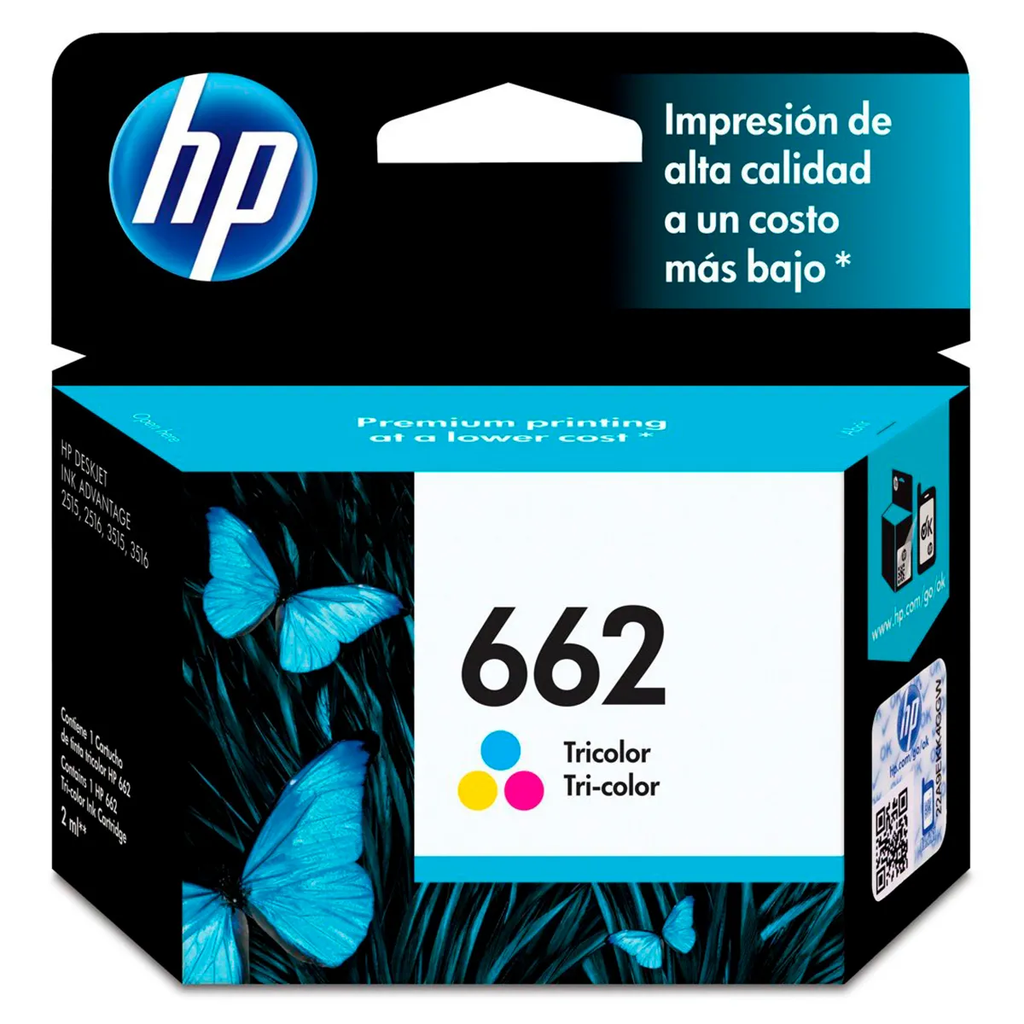 CARTUCHO HP 662 TRI-COLOR
