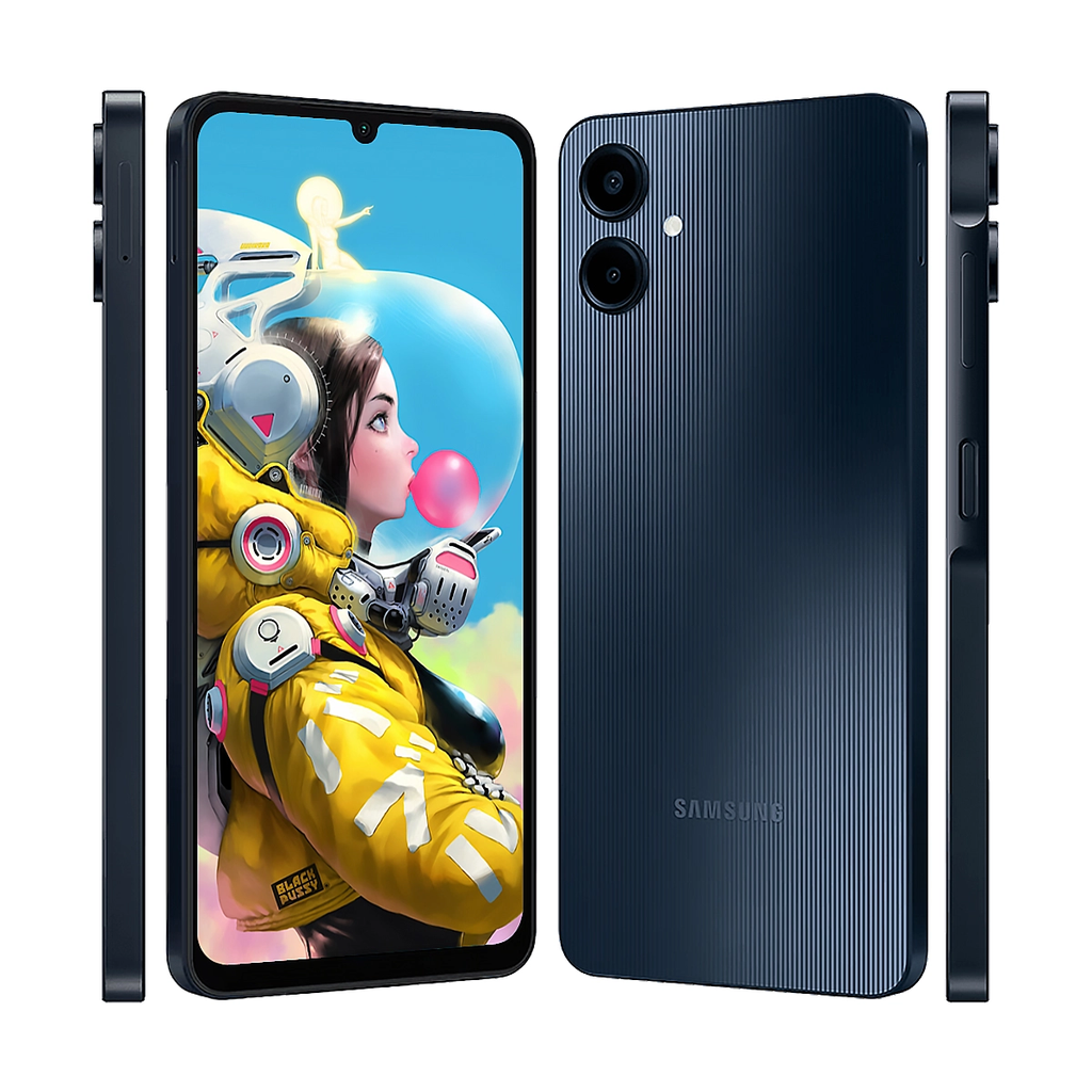 CELULAR SAMSUNG GALAXY SM-A06 OC 4GB 128GB 5G-LTE 6.7INC HD 2CAM USB-C ANDROID 14 BLACK