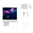 COP. APPLE IMAC AIO M4 16GB 256GB-SSD 24INCH BT WIFI CAM-12M 2Thunderbolt-4IO Silver