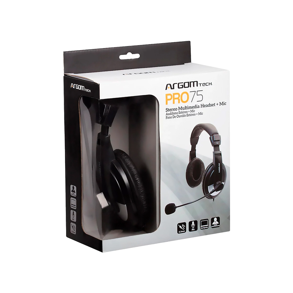 HEADSET Pro 75 con microfono Negro