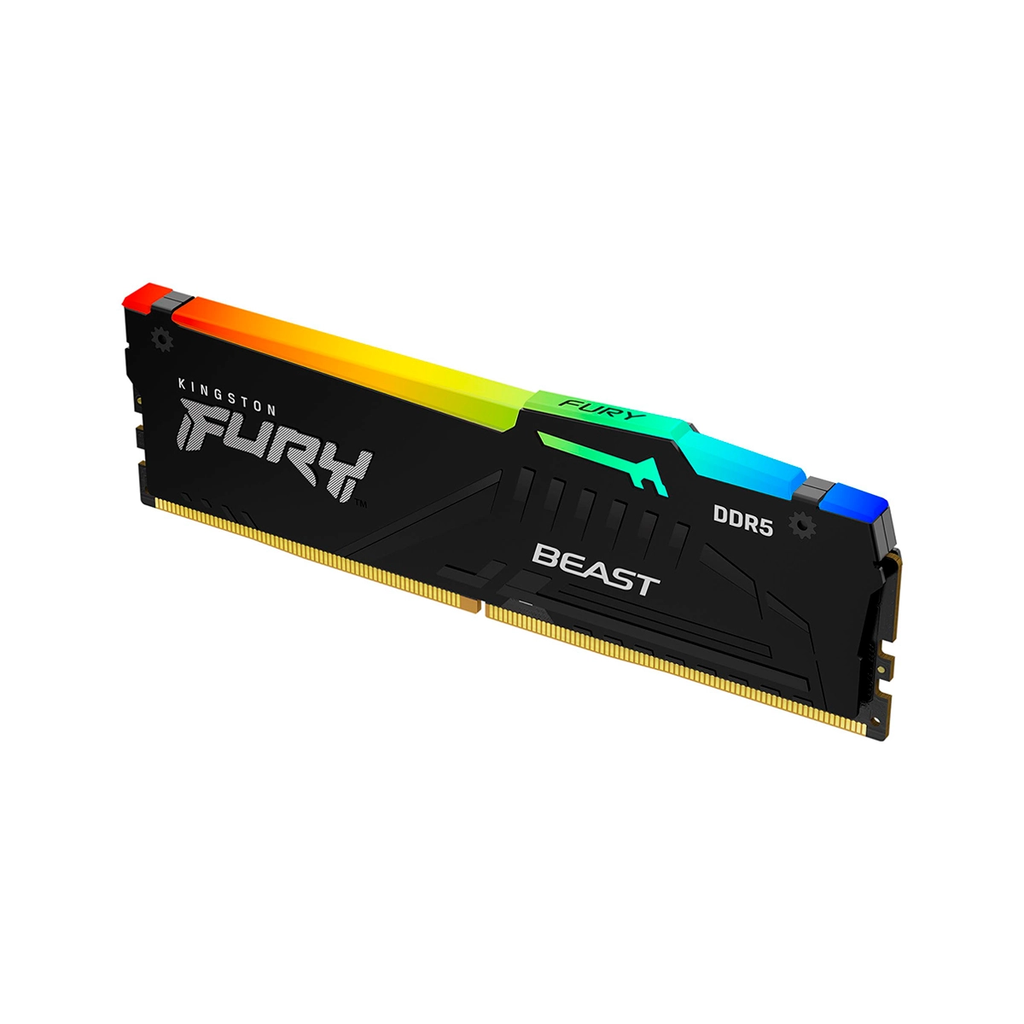 DIMM KINGSTON FURY BEAST RGB XMP 16GB DDR5-5600MHZ CL40 288-PIN NON-ECC