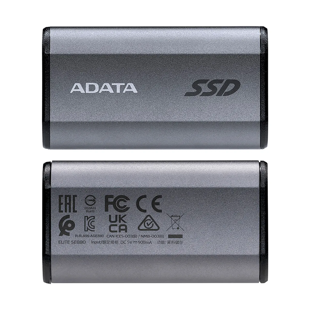 SSD ADATA SE880 2TB USB 3.2-C HD 2000MB-S EXTERNO TITANIUM GRAY
