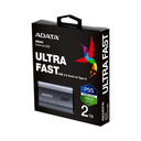 SSD ADATA SE880 2TB USB 3.2-C HD 2000MB-S EXTERNO TITANIUM GRAY