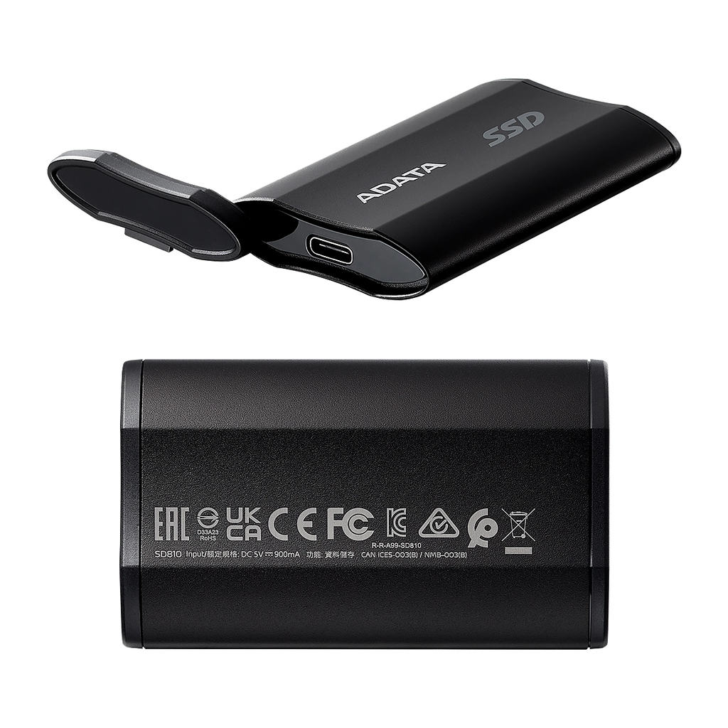 SSD ADATA SD810-4TB 2000MB-S USB-3.2 TYPO-C BLACK EXTERNO