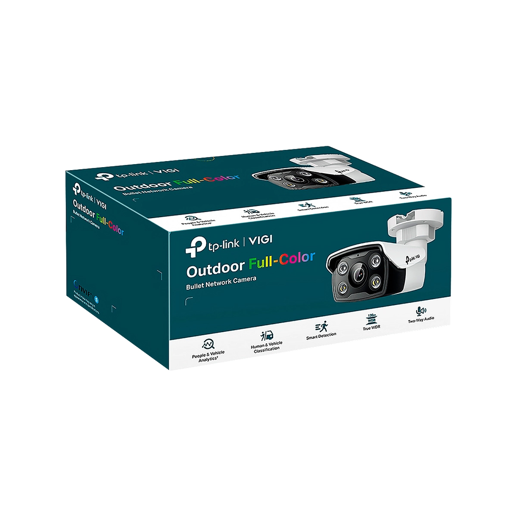CAMARA TP-LINK IP VIGI C350 TIPO BULLET 5MP OUTDOOR FULL-COLOR WHITE