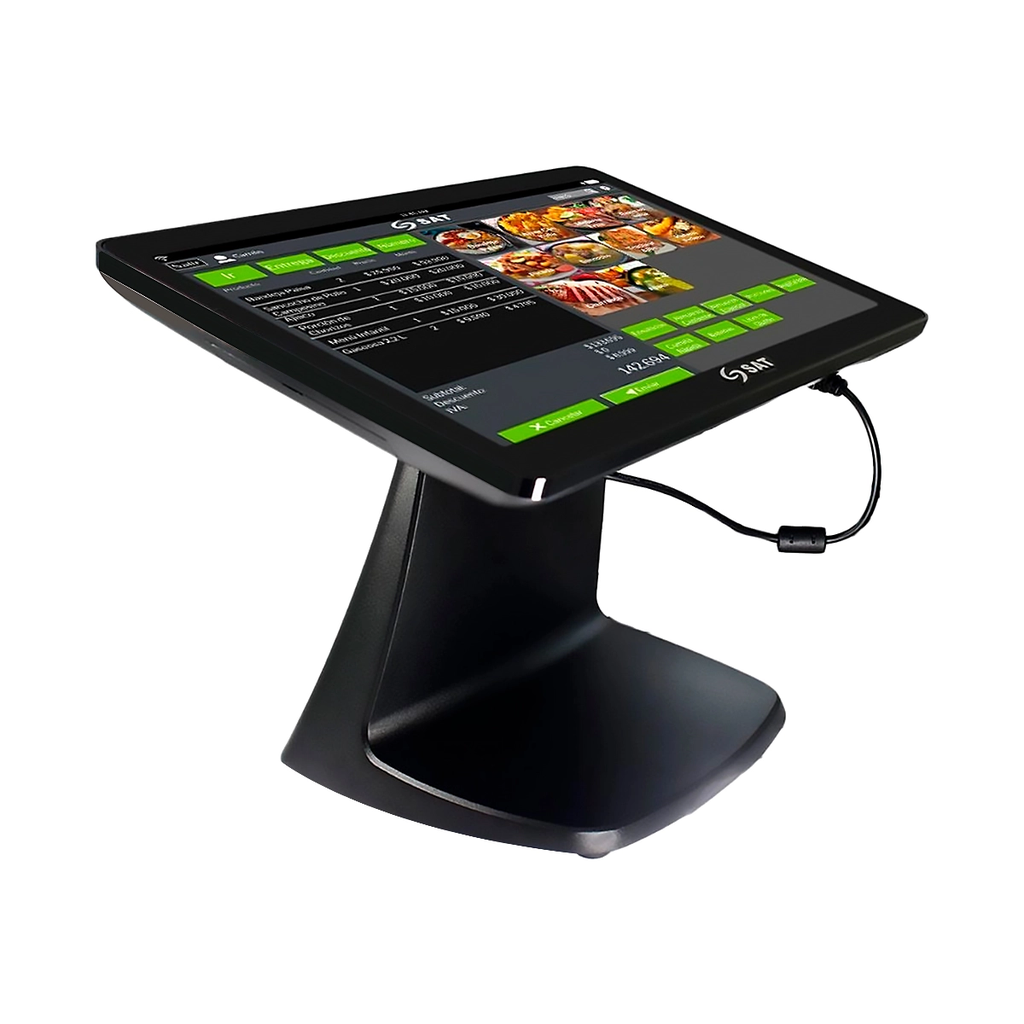 POS SYSTEM SAT AIO TOUCH INTEL J6412 4GB 128GB-SSD 15.6Inch TOUCH USB - VGA - LAN Black