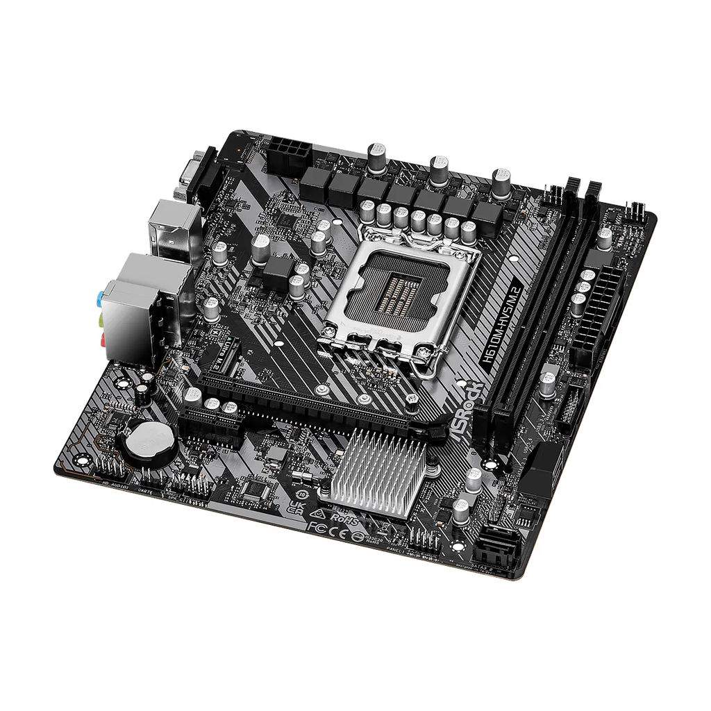 MBO ASROCK H610M-HVS/M.2 12-13GEN LGA1700 HDMI-VGA 2XDDR4 10USB 4SATA3 PCIE1X16-1X1 MICROATX