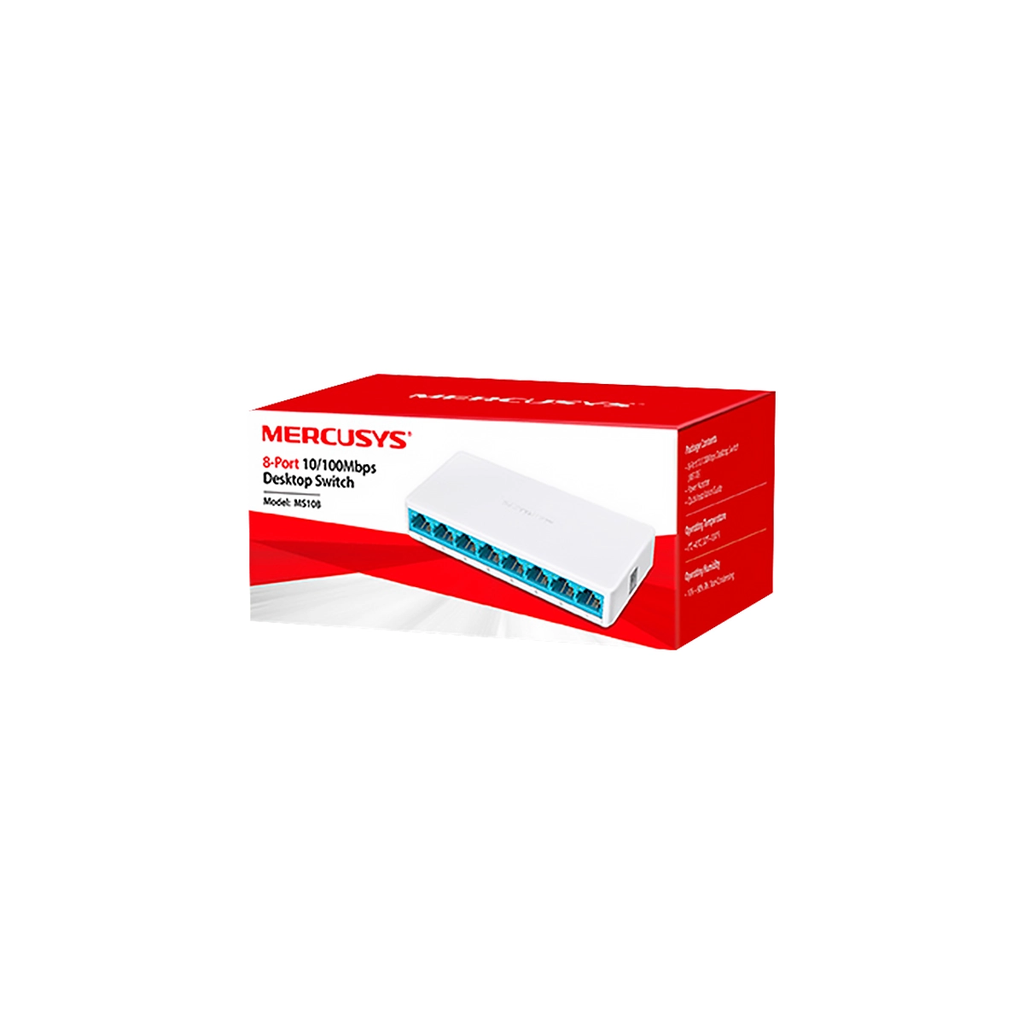 SWITCH MERCUSYS ESCRITORIO 8-PORT 10-100MBPS