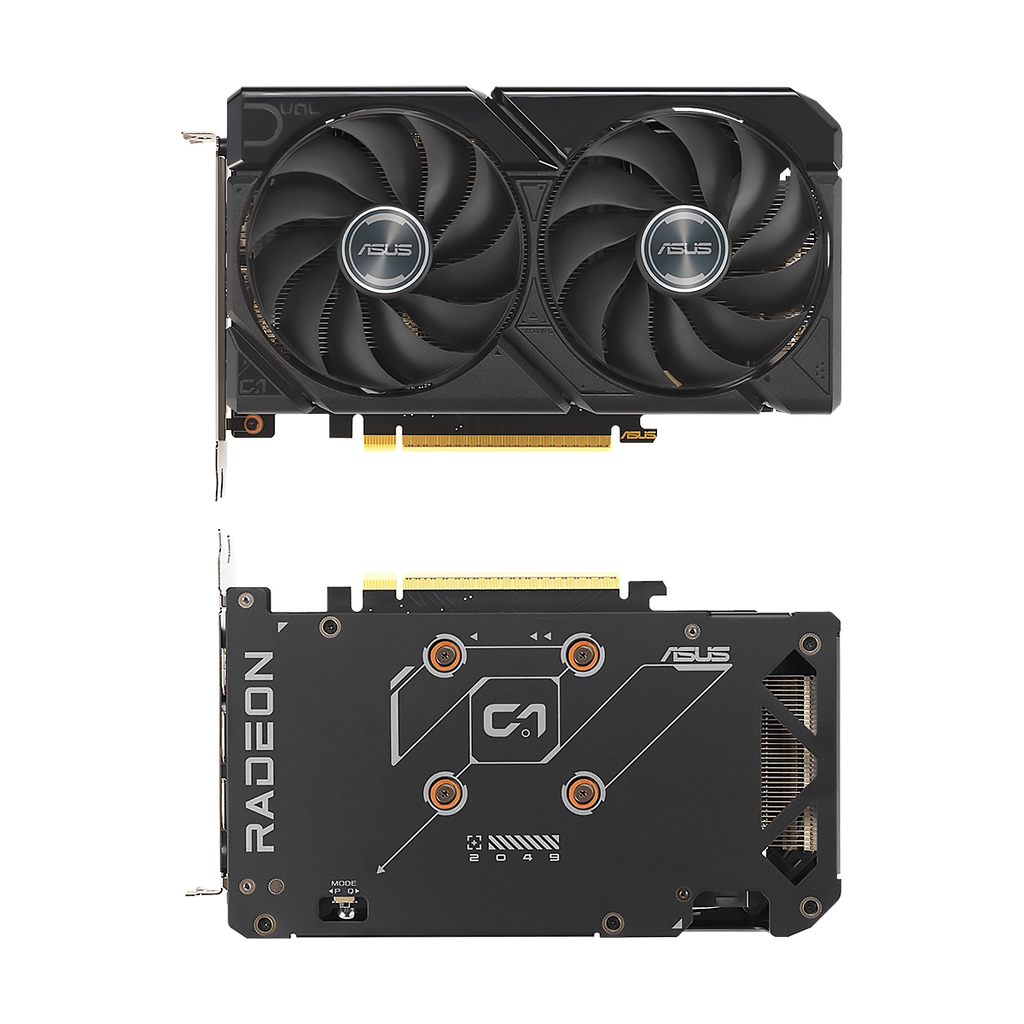 VIDEO ASUS DUAL RADEON RX-9060XT 8GB GDDR6 128BIT HDMI 2DP 2Vent PCIe 5.0 3y