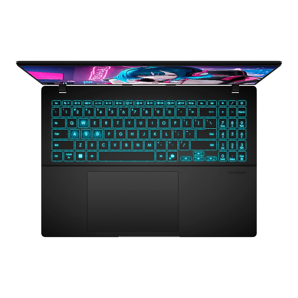 NOT. ASUS V16 Ultrafast Intel Core 7 240H 16GB 512GB 16Inch RTX-3050-6GB HDMI 3USB3.2 W11 Black