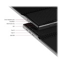 MONITOR ULTRA-SLIM YXK 15.6PULG. PORTABLE FULL-HD IPS USB-C HDMI  BLACK
