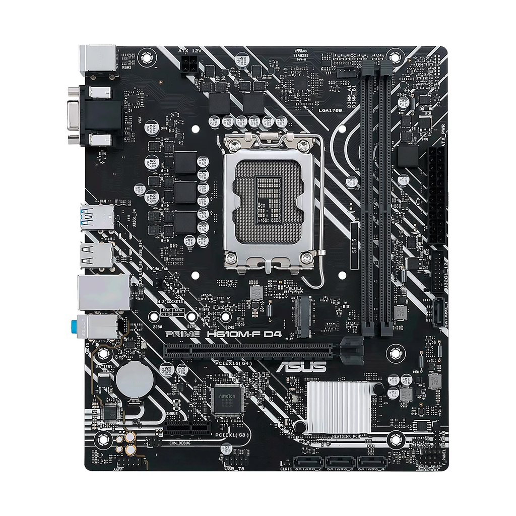 MBO ASUS PRIME H610M-F D4 14VA LGA1700 2DDR4-3200 1-HDMI  M.2 2USB3.2 4USB2.0 PCIe4.0 mATX