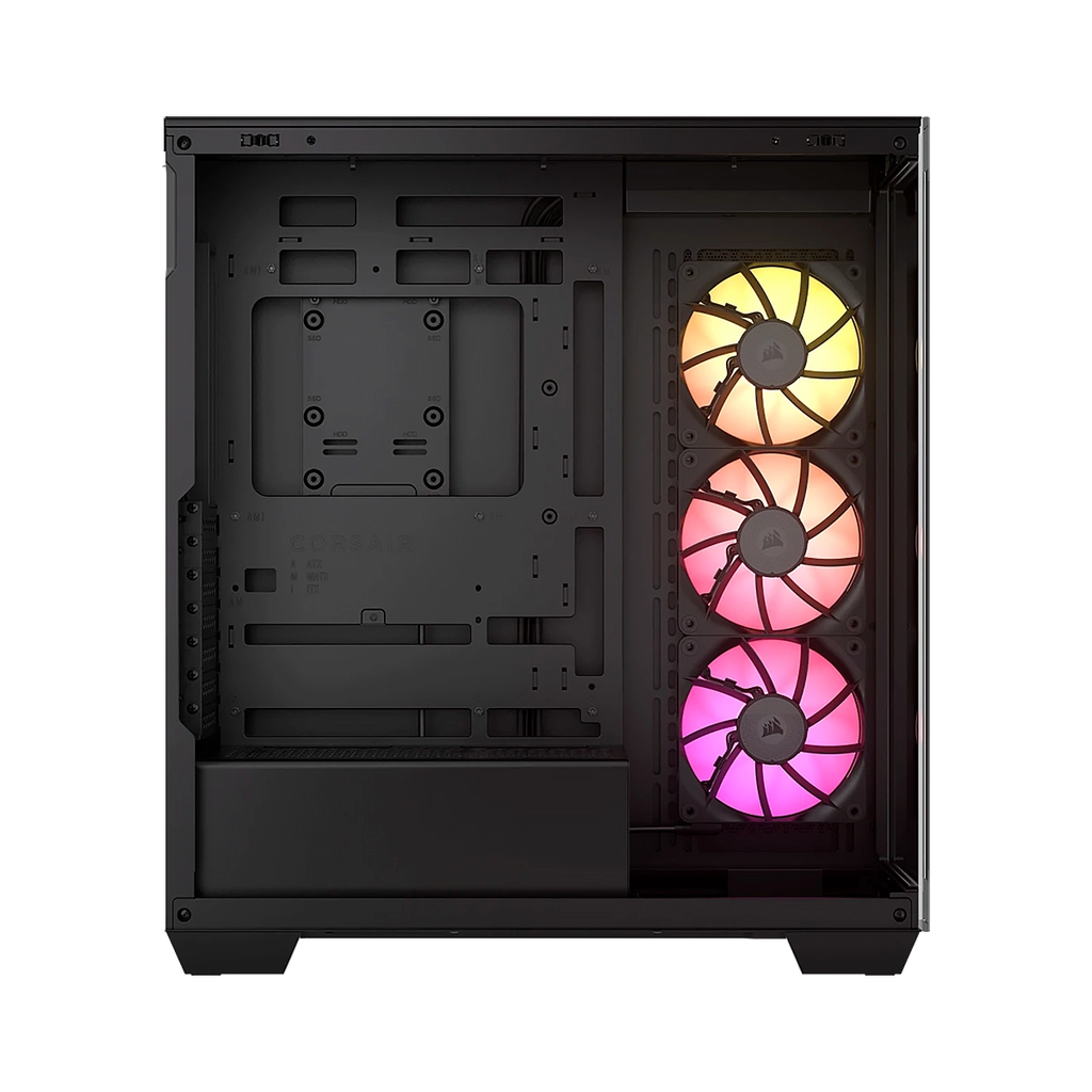 CASE CORSAIR ATX iCUE LINK 3500X RGB MID-TOWER TEMPERED GLASS N-PS 3VEN-RX120 Black