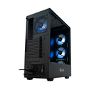 CASE QUASAD GAMING 0.5MM FRONT-GLASS SIDE-GLASS 3USB HD-AUD 4VEN-RGB810 ATX-FULL-SIZE
