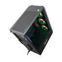 CASE QUASAD GAMING 0.5MM FRONT-GLASS SIDE-GLASS 3USB HD-AUD 4VEN-RGB810 ATX-FULL-SIZE