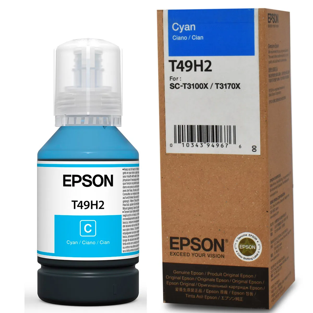 BOTELLA EPSON T49H 140ML CIAN