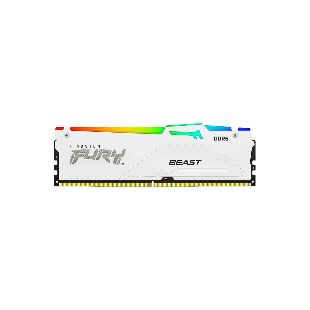 DIMM KINGSTON FURY BEAST WHITE RGB EXPO 16GB 1RX8 DDR5-6000MTs CL36 288-pin Non-ECC
