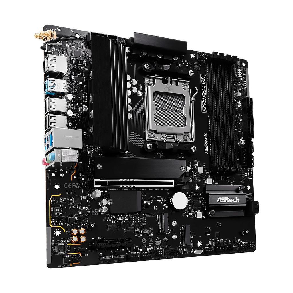 MBO ASROCK B850M Pro-A WiFi AM5 2DDR5 HDMI DP USB3.2 4M.2 PCIe5.0 Micro-ATX