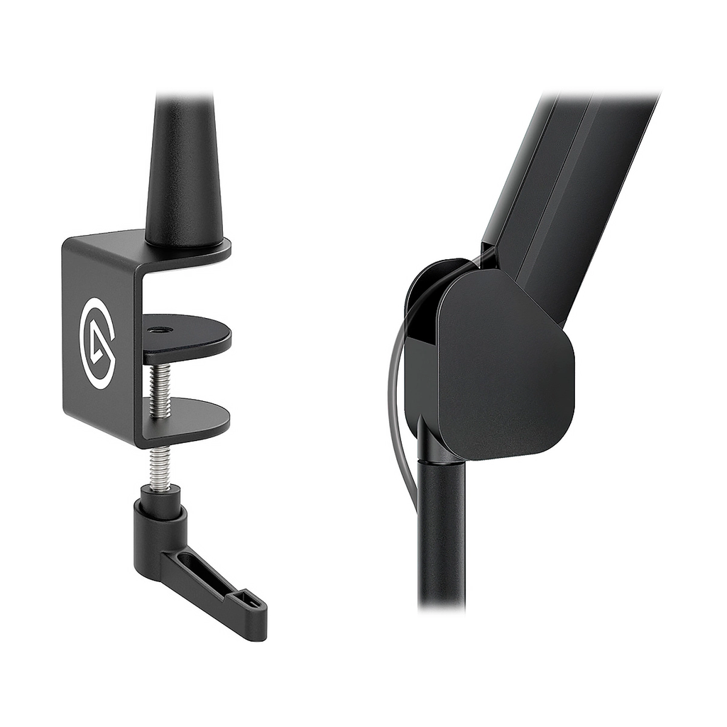 BRAZO ARTICULADO DE MESA PARA MICROFONO  ARM 360GRADOS MICROFONOS 1/4-3/8 -5/8 PULG. NEGRO