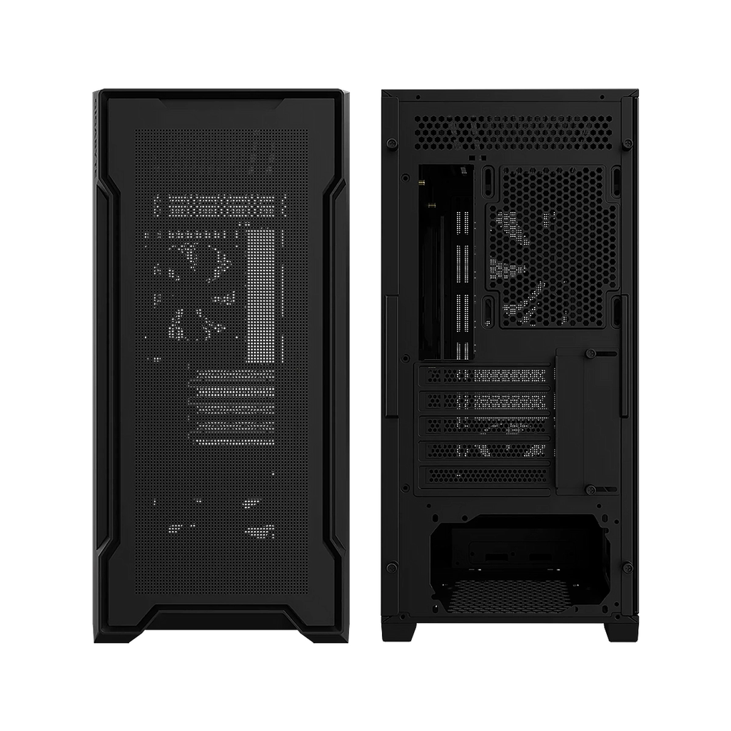 CASE GIGABYTE C102 GLASS Mid-Tower  2USB3.0 9VEN Steel MBO-MiniITX MicroATX Black