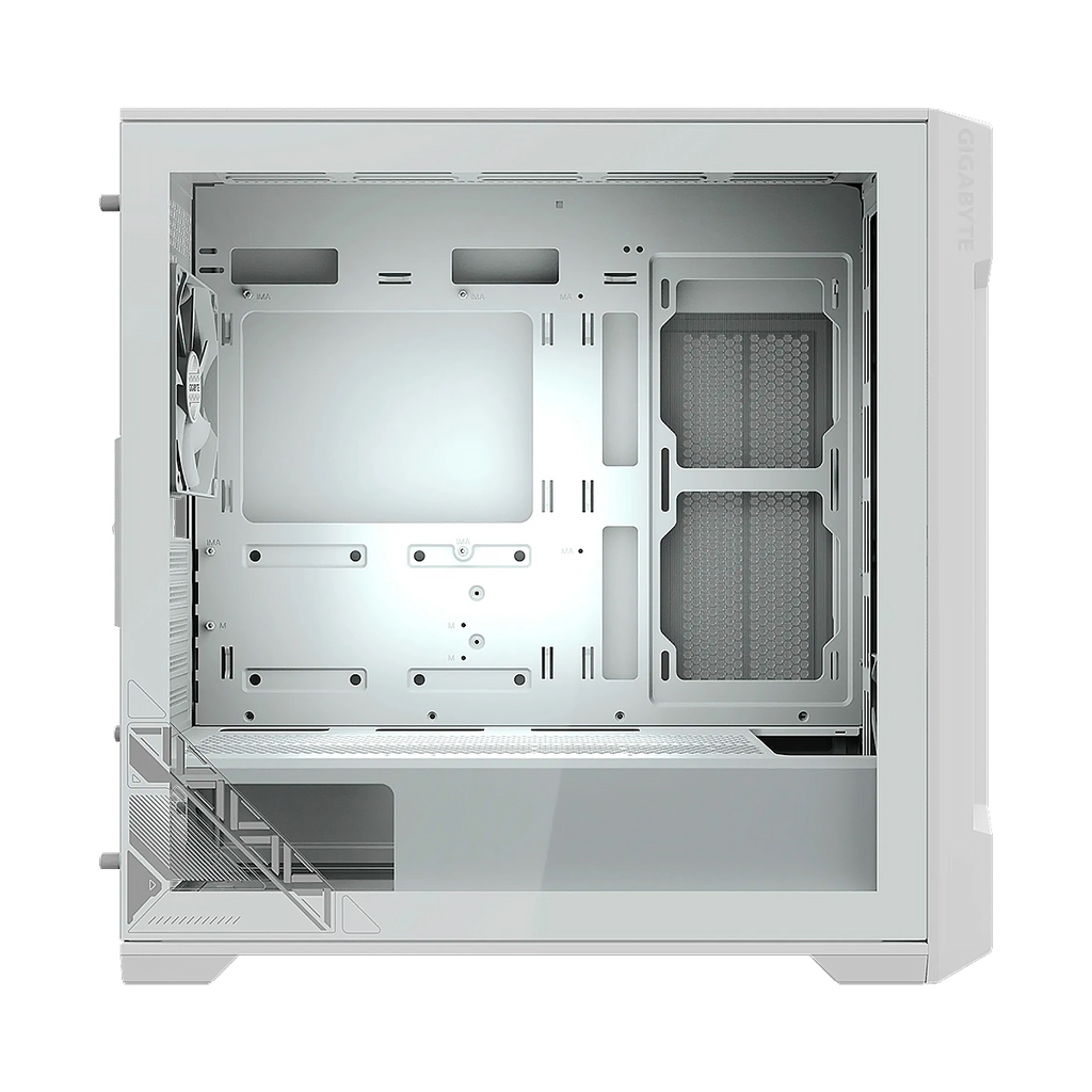 CASE GIGABYTE C102 GLASS ICE Mid-Tower  2USB3.0 9VEN Steel MBO-MiniITX MicroATX White