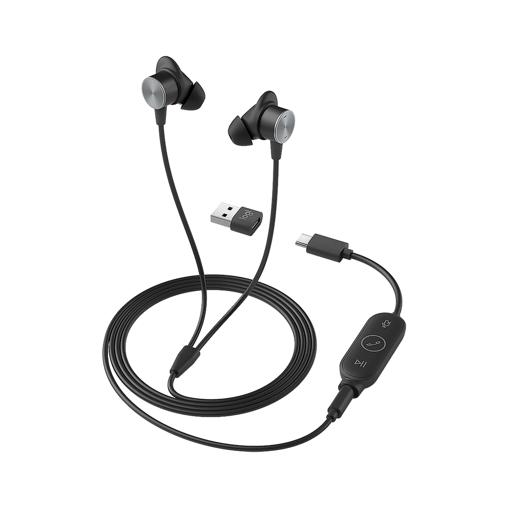 AUDIFONO LOGITECH Zone WIRED WITH Noise Cancelling Grafito