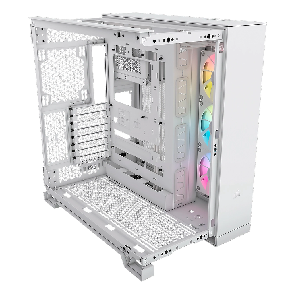 CASE CORSAIR ATX iCUE LINK 6500X RGB 3VEN. SYSTEM-HUB DOS-CAMARAS WHITE
