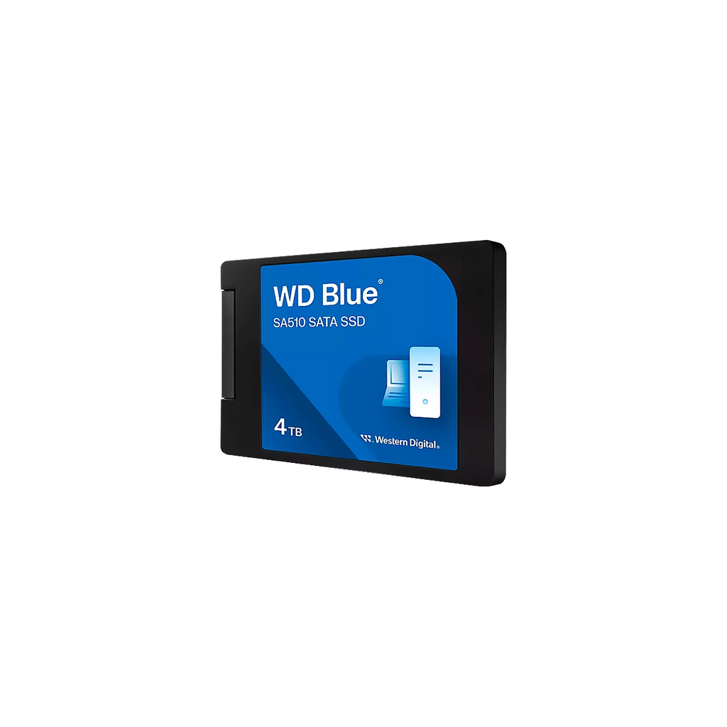 SSD WESTERN DIGITAL 4TB 2.5IInch 7mm  Cased SA510 SATA 560MB-s BLUE Interno 5y