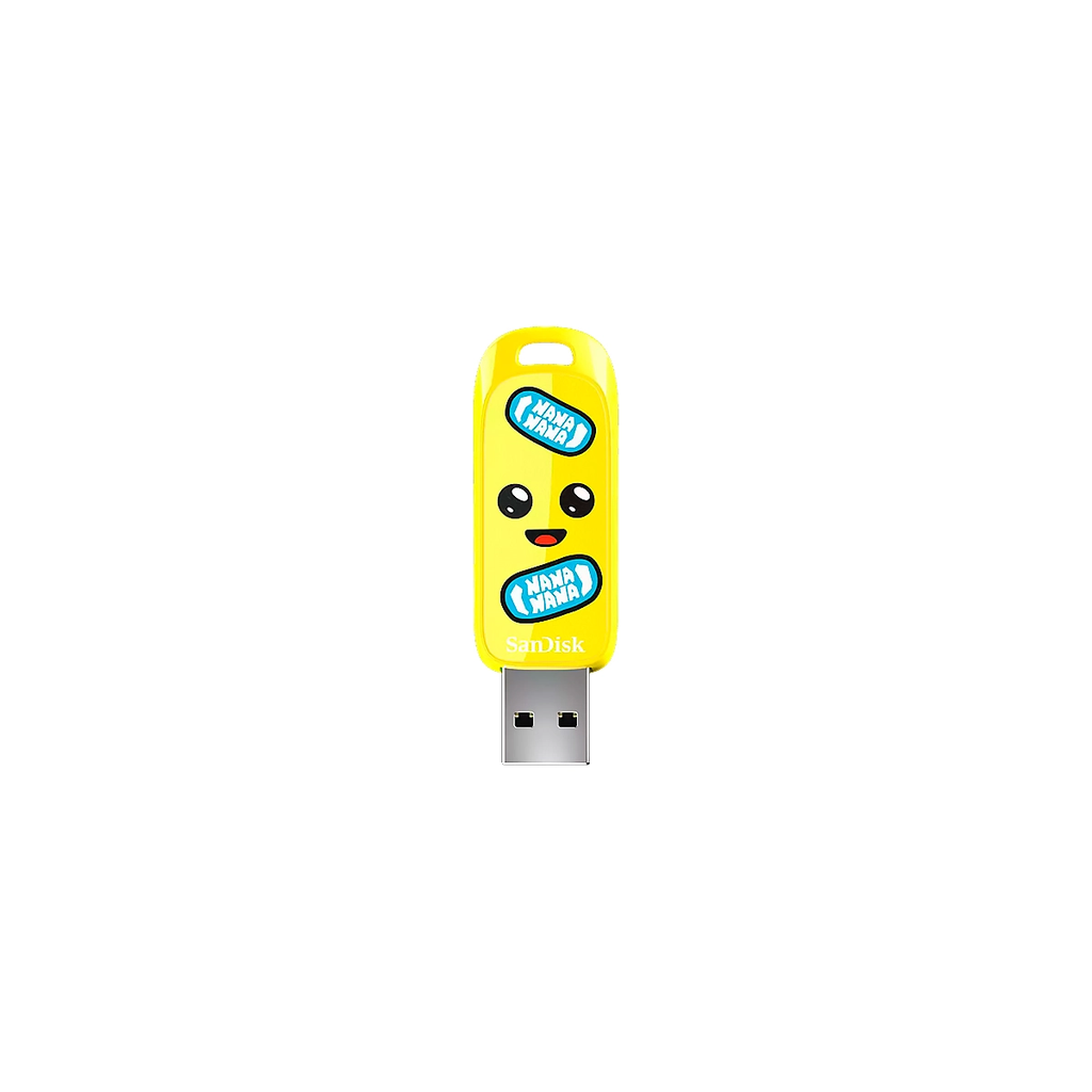 FLASH MEMORY SANDISK 64GB Fortnite Peely Edition USB-A 5y Yellow