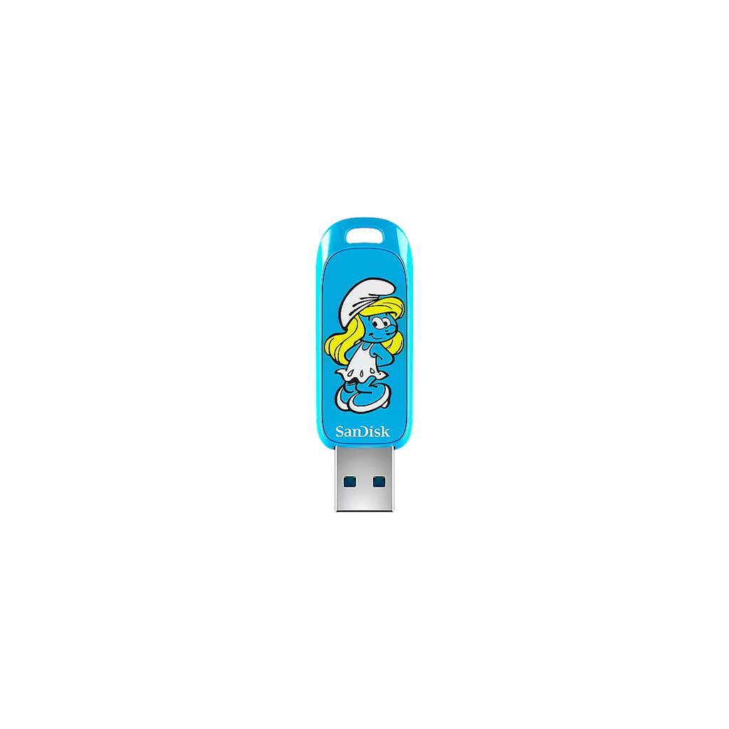 FLASH MEMORY SANDISK 256GB Smurfs USB-A 5y Blue
