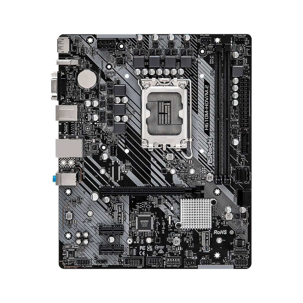 MBO ASROCK H610M-HDV/M.2 14th 2DDR4 D-Sub HDMI DP M.2 4SATA3 4USB3.0 6USB2.0 PCIe4.0 mATX