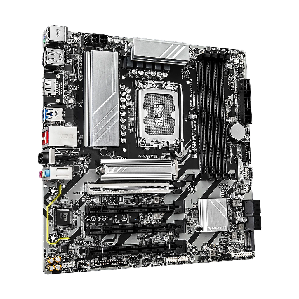 MBO GIGABYTE B860M DS3H Intel Core Ultra LGA1851 4DDR5-WIFI-6E HDMI 2DP 2M.2 PCIe 5.0 mATX