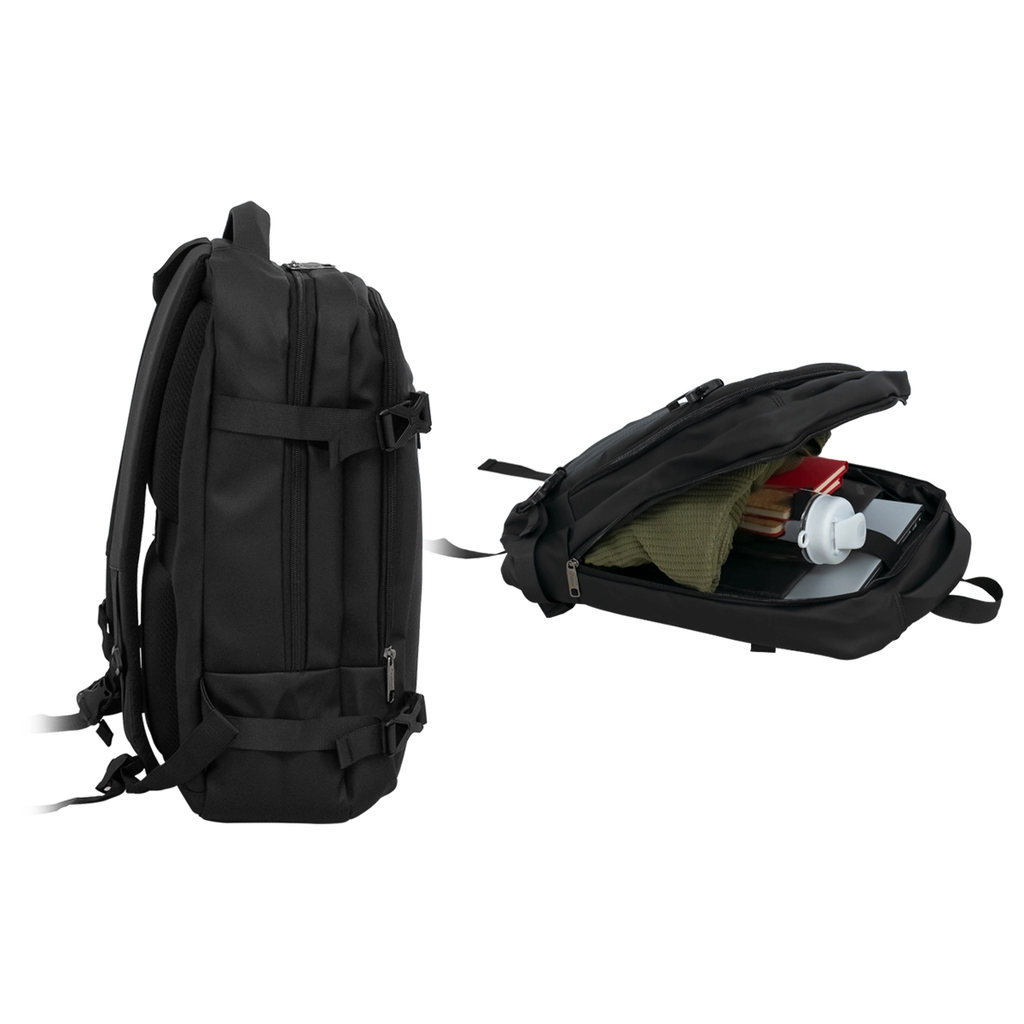 MOCHILA NOTEBOOK QUASAD QXB-777 NYLON 15.6INC. NEGRO