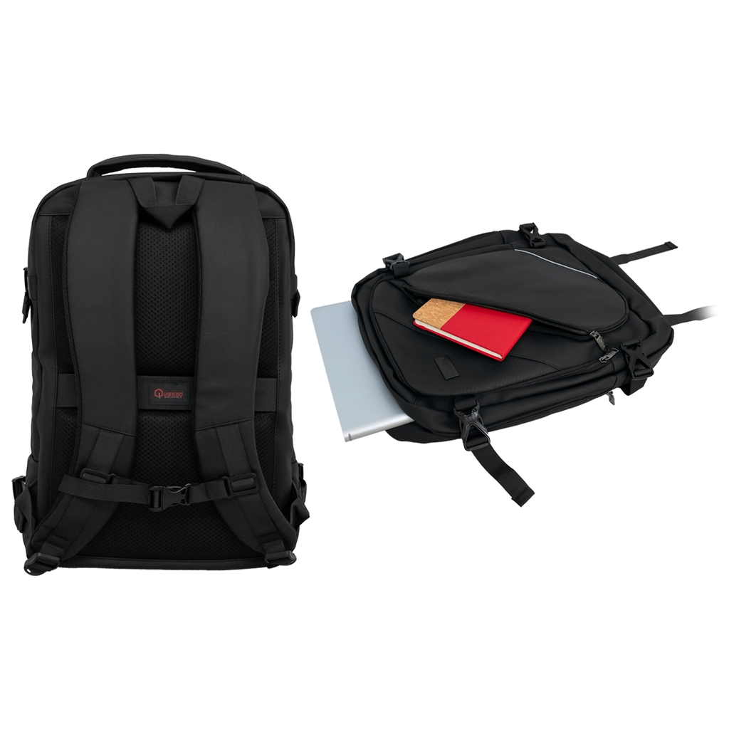 MOCHILA NOTEBOOK QUASAD QXB-778 NYLON 15.6INC. NEGRO