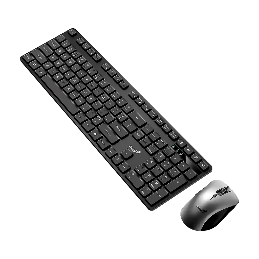 TECLADO - MOUSE GENIUS KM-8216S  AI Copilot  OPT. WIRELESS SILENCE USB 2.4Hz Black SP