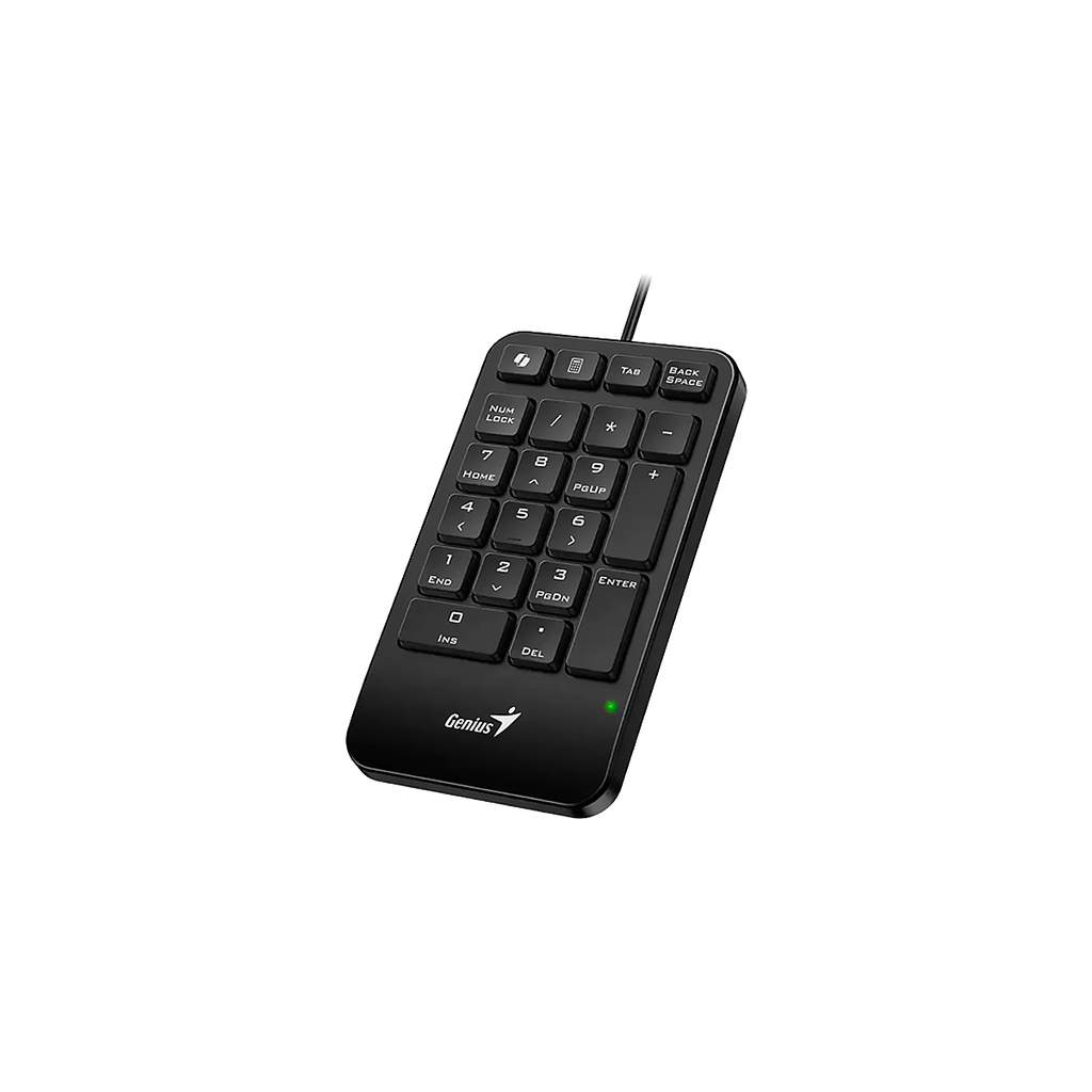 TECLADO GENIUS NumPad 125 Wired USB-C Copilot Slim Design Palmrest Black