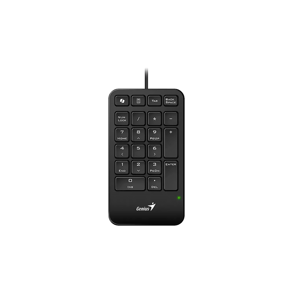TECLADO GENIUS NumPad 125 Wired USB-C Copilot Slim Design Palmrest Black