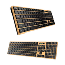 TECLADO GENIUS SlimStar 7250BT Wireless AI BT Pine Wood
