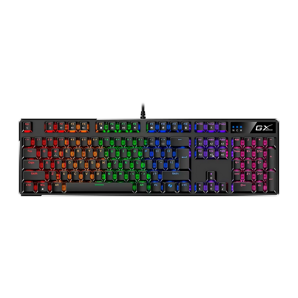 TECLADO GENIUS Scorpion K12 Gaming USB Mechanical RGB Wired 1.8mts Black