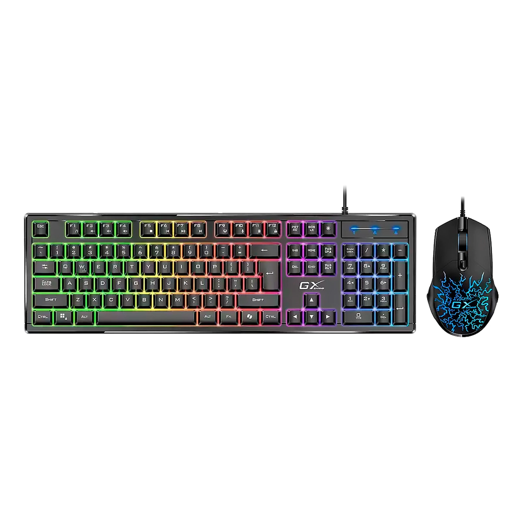 TECLADO - MOUSE GENIUS Wired Gaming Scorpion KM-GX3 2400dpi USB RGB Black
